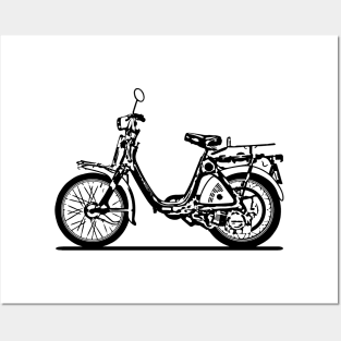 P50 Motorcycle Sketch Art Posters and Art